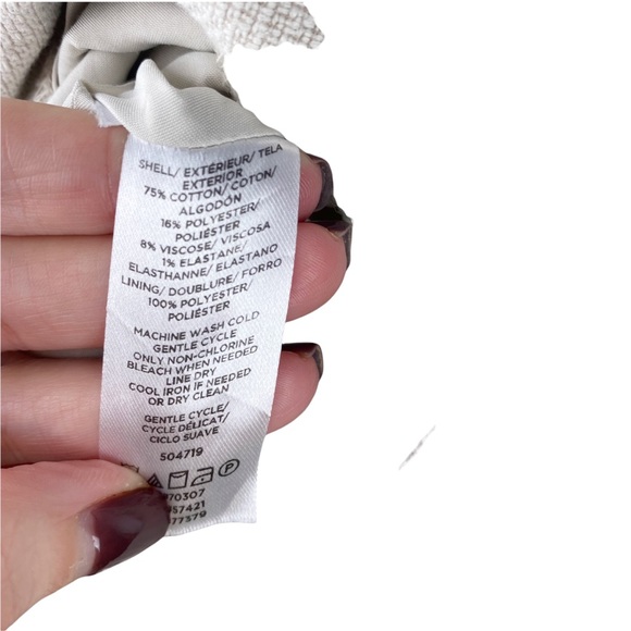 Ann Taylor Petite Tan Button Pencil Skirt Work Casual 6P - Picture 8 of 9